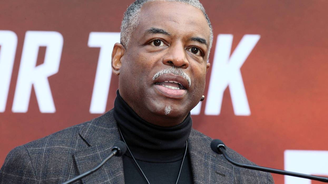 HOLLYWOOD, CALIFORNIA - JANUARY 13: LeVar Burton attends Sir Patrick Stewart placing his handprints and footprints In cement at TCL Chinese Theatre IMAX on January 13, 2020 in Hollywood, California.