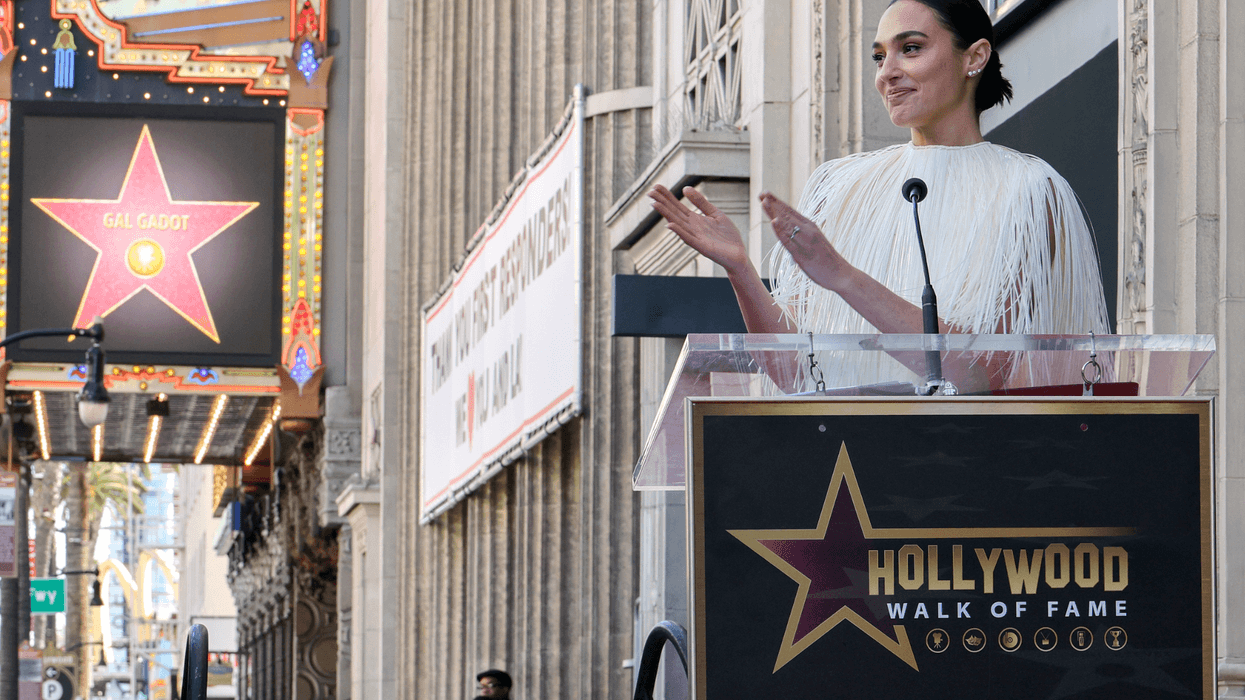 HOLLYWOOD, CALIFORNIA - MARCH 18: Gal Gadot speaks onstage during the ceremony honoring her with a Star on the Hollywood Walk of Fame on March 18, 2025 in Hollywood, California.