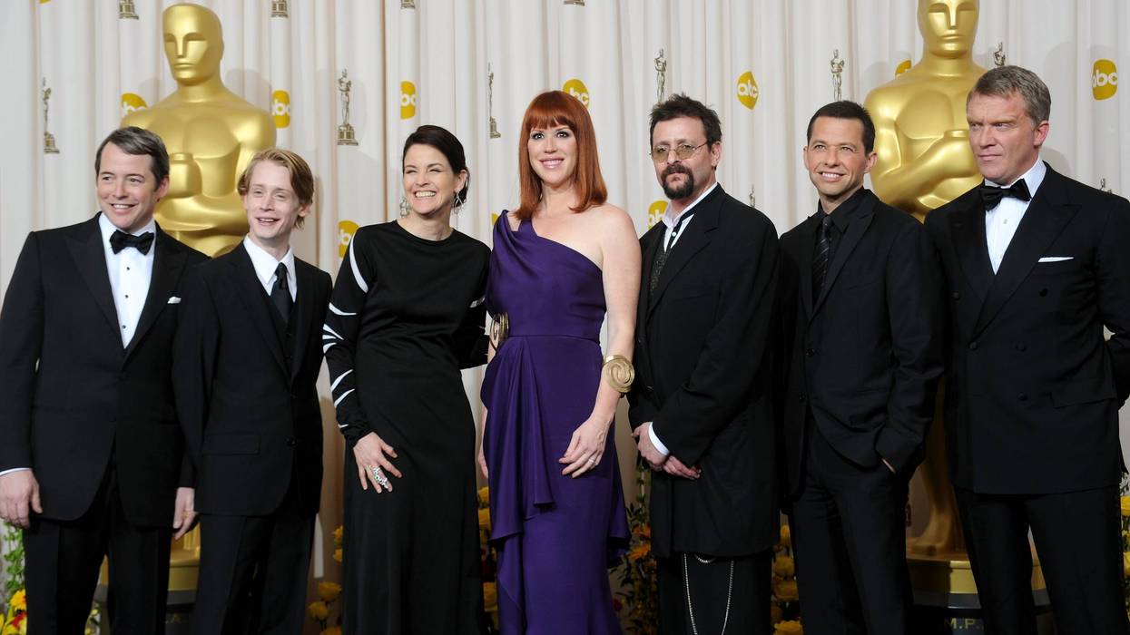 HOLLYWOOD - MARCH 07: Actors (L-R) Matthew Broderick, Macaulay Culkin, Ally Sheedy, Molly Ringwald, Judd Nelson, Jon Cryer and Anthony Michael Hall, who presented a tribute to late director John Hughes, pose in the press room at the 82nd Annual Academy Awards held at Kodak Theatre on March 7, 2010 in Hollywood, California.