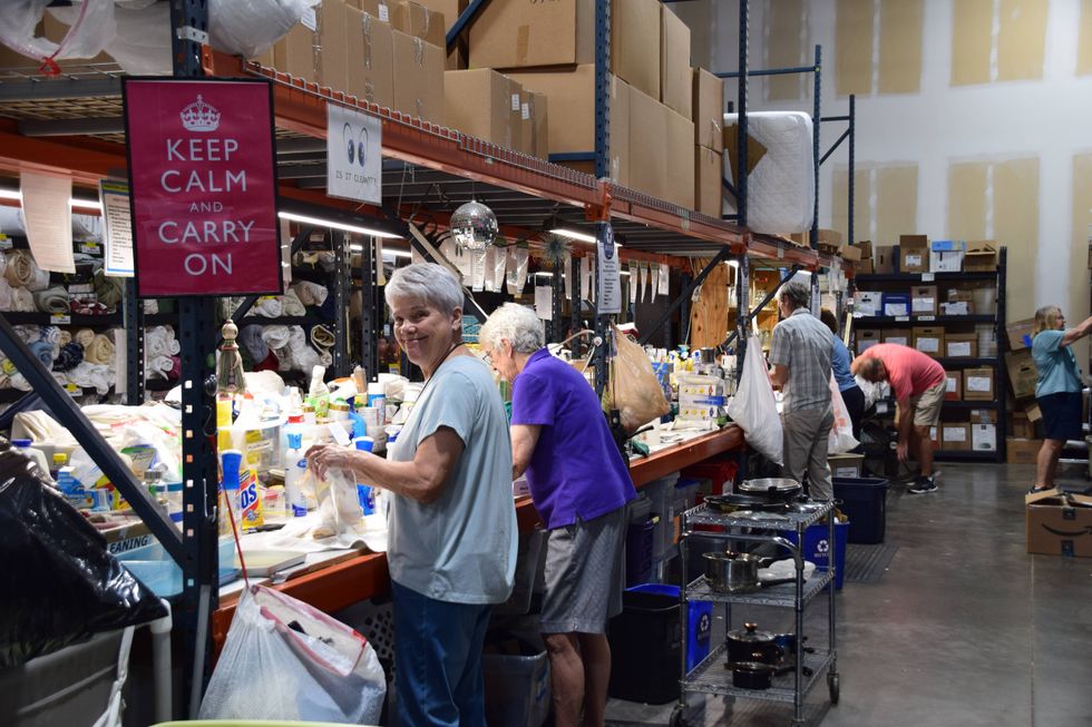 Home Sweet Home volunteers clean donated items