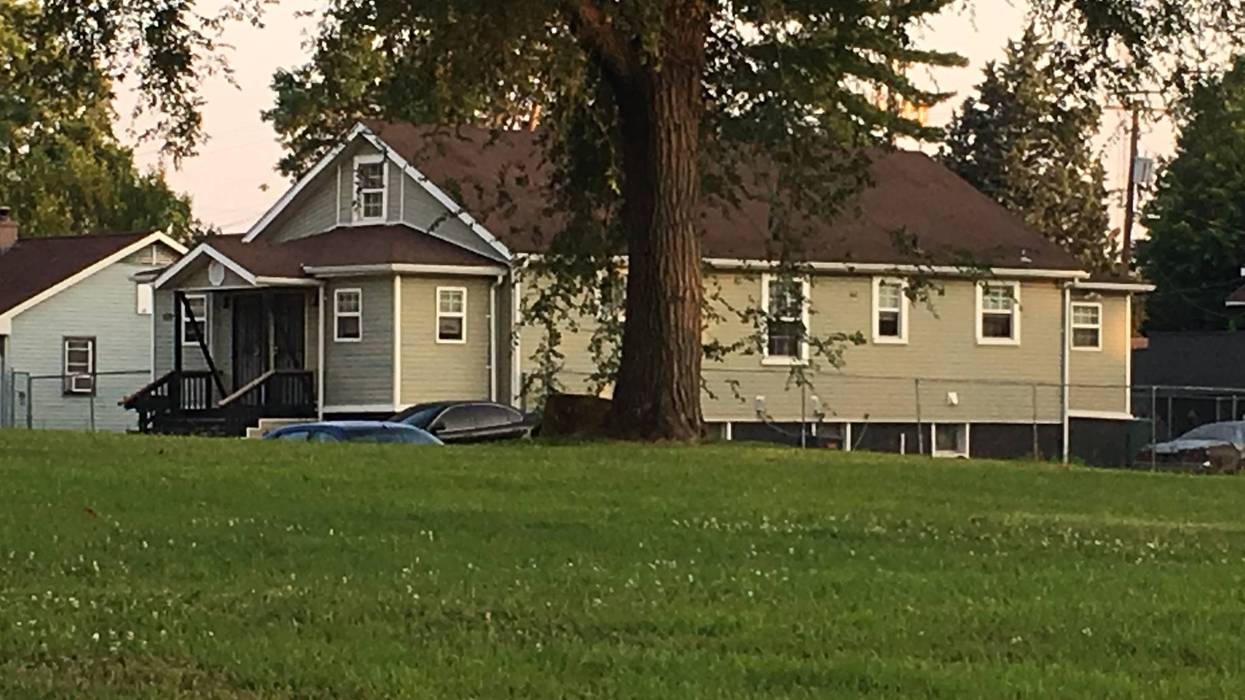 Home where person of interest was holed up for hours.