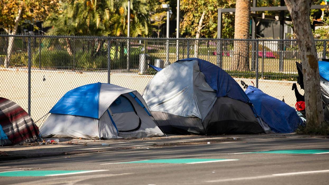 Homeless encampment