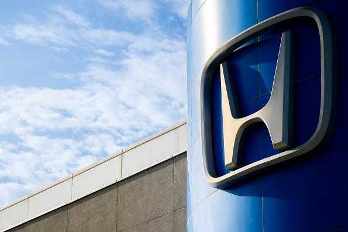 Honda logo on a building