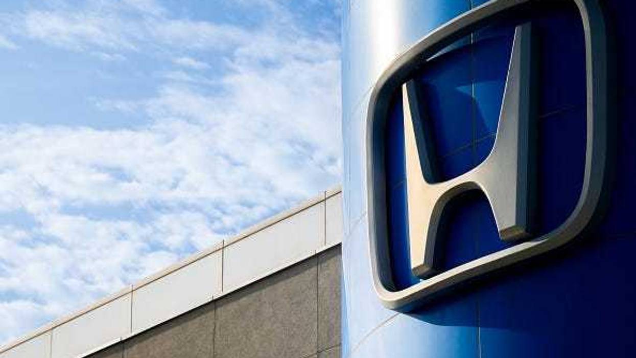 Honda logo on a building