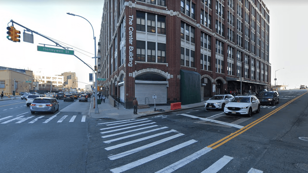 Honeywell Street, at the intersection of Northern Boulevard, in Queens.