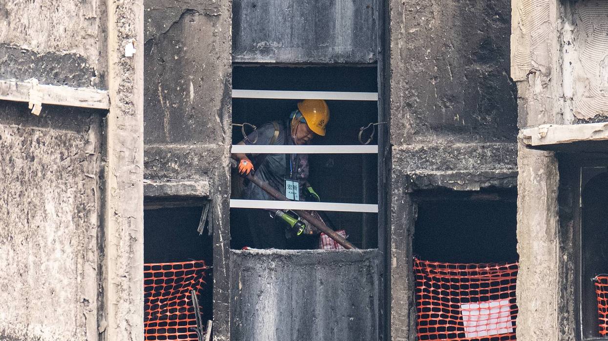 Hong Kong Fire Aftermath 5957