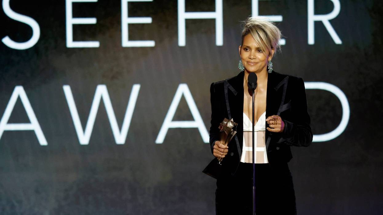 Honoree Halle Berry accepts the SeeHer Award onstage during the 27th Annual Critics Choice Awards at Fairmont Century Plaza on March 13, 2022 in Los Angeles, California.