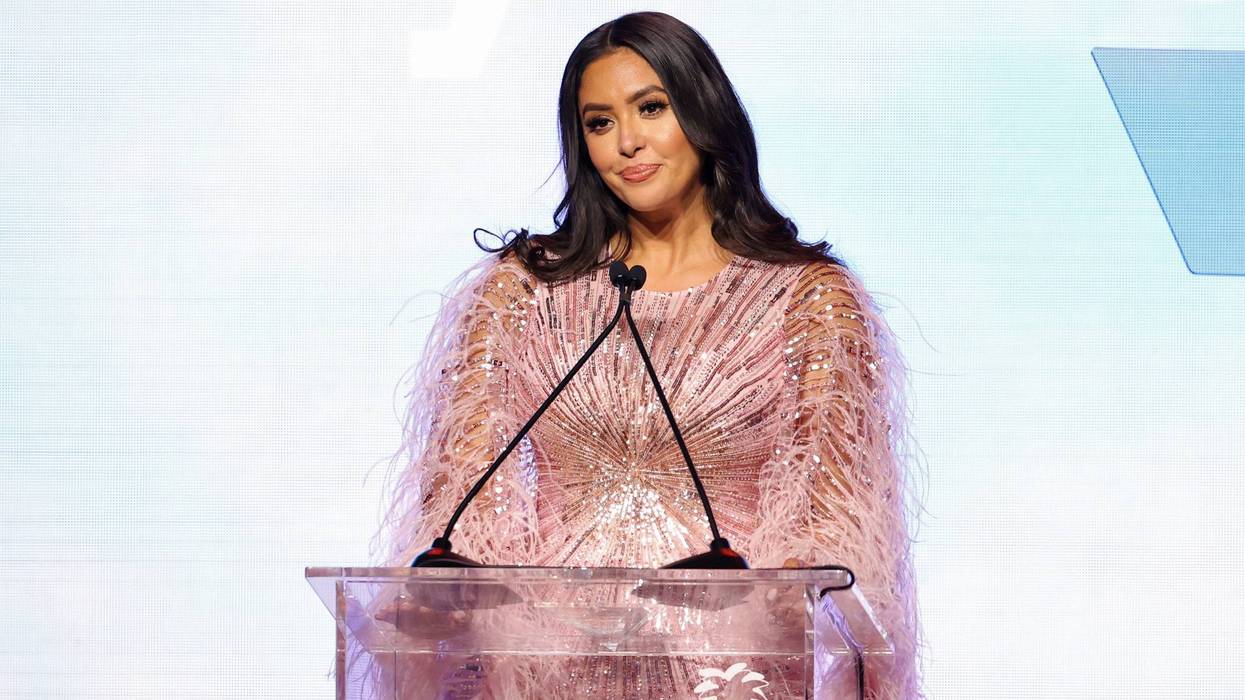Honoree Vanessa Bryant accepts the Baby2Baby Giving Tree Award onstage during the Baby2Baby 10-Year Gala presented by Paul Mitchell on November 13, 2021 in West Hollywood, California.