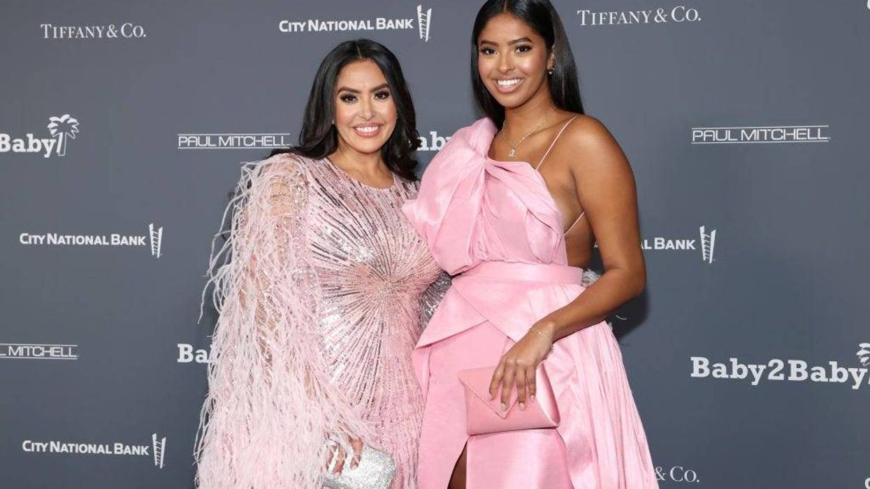 Honoree Vanessa Bryant and Natalia Bryant attend the Baby2Baby 10-Year Gala presented by Paul Mitchell on November 13, 2021 in West Hollywood, California.