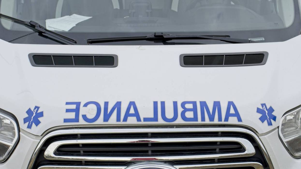 Hood of White Ambulance