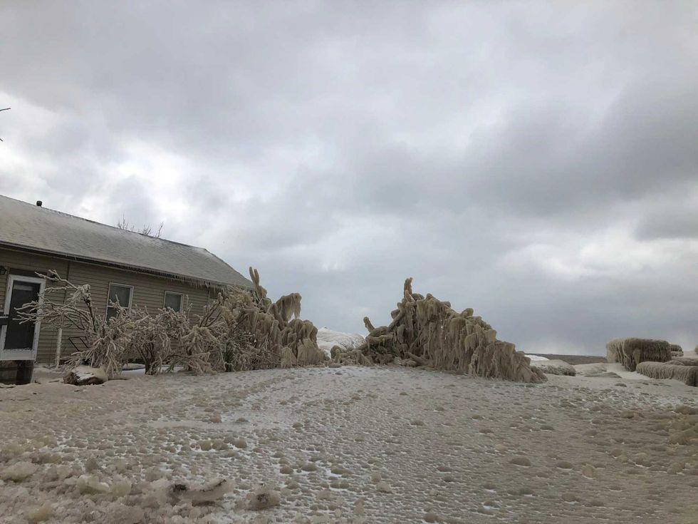 Hoover Beach shoreline, Hamburg