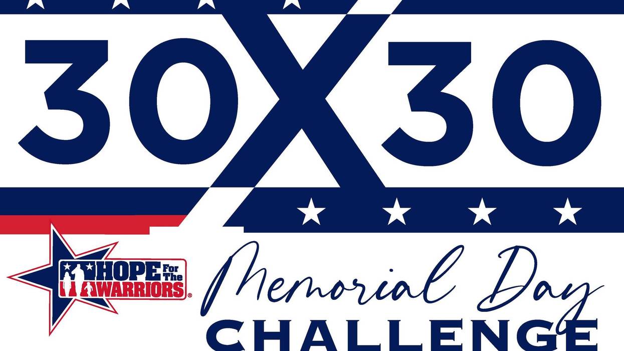 Hope For the Warriors will hold its annual 30-day fitness challenge in May in honor of Memorial Day.