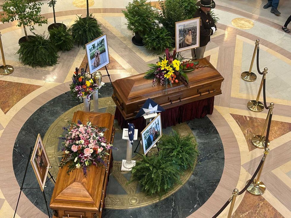 Hortman Lie In State