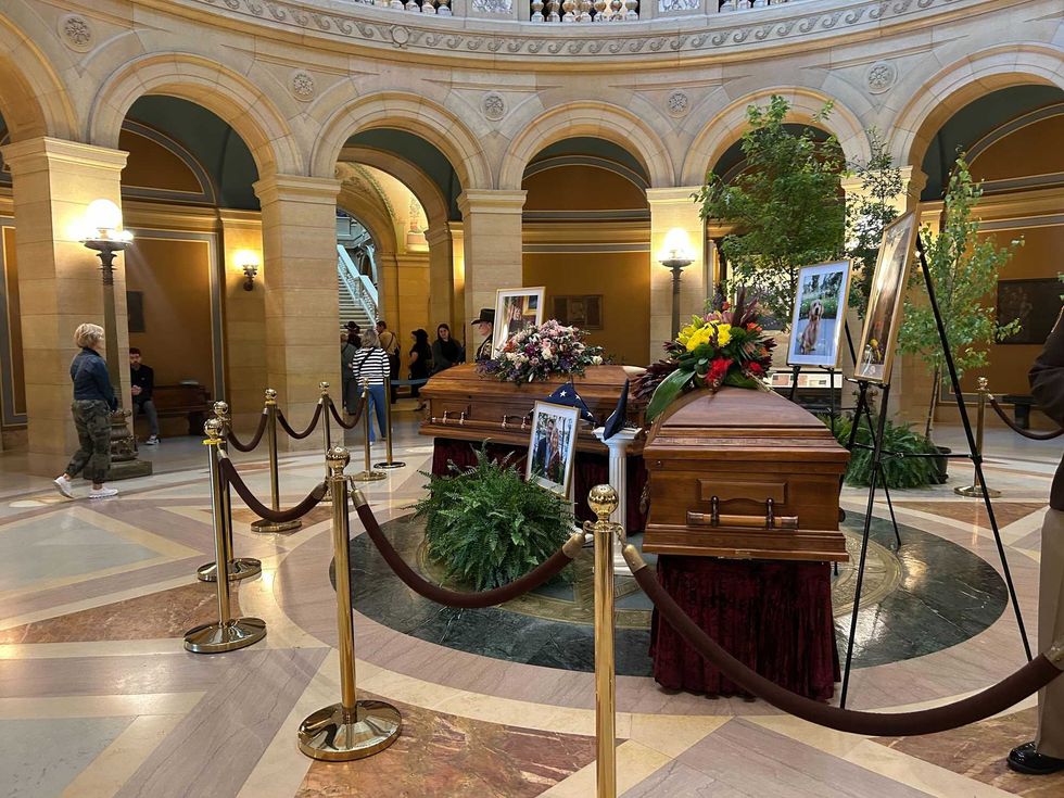 Hortman Lie In State