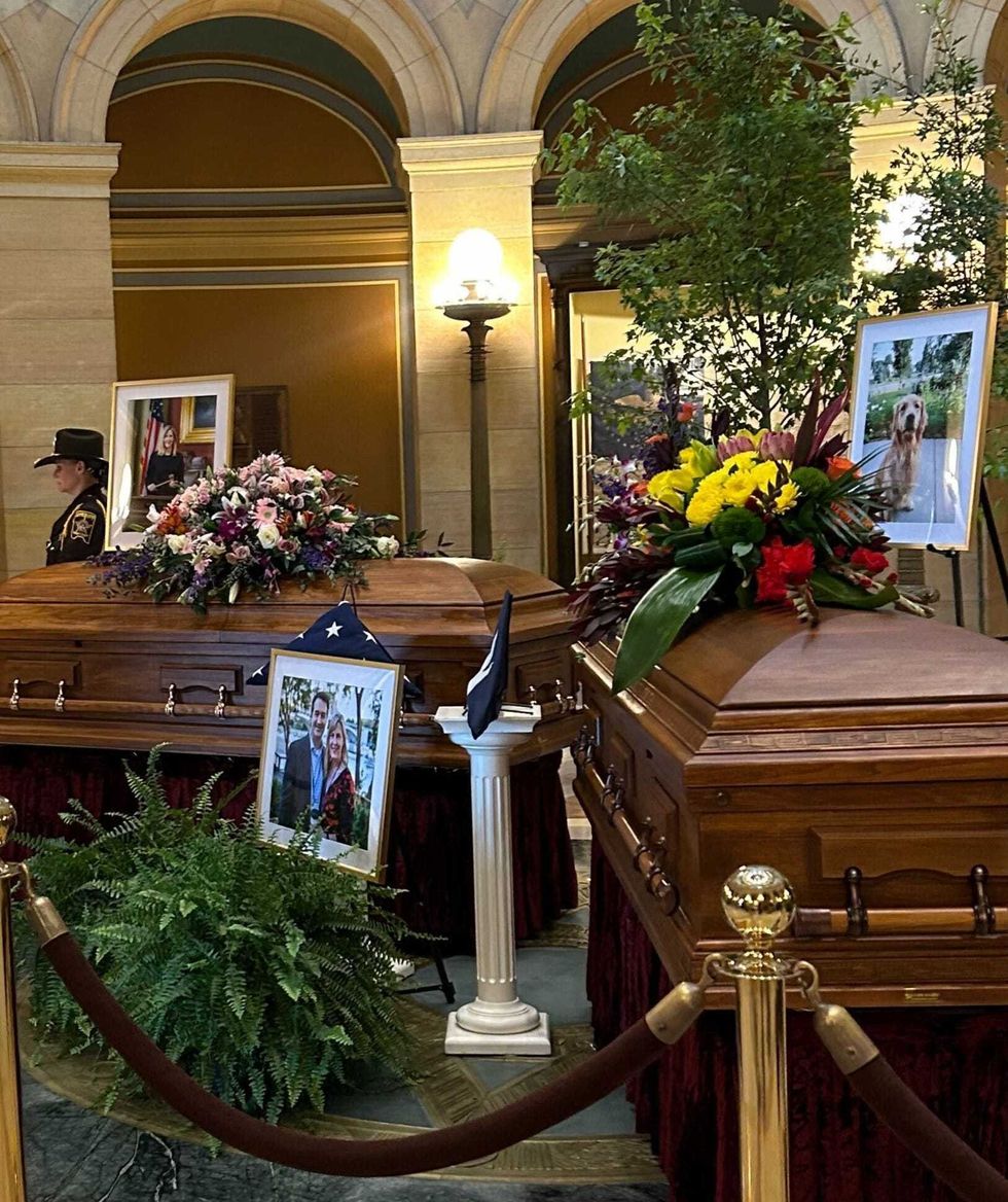 Hortman Lie in State