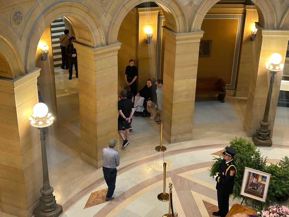 Hortman Lie in State