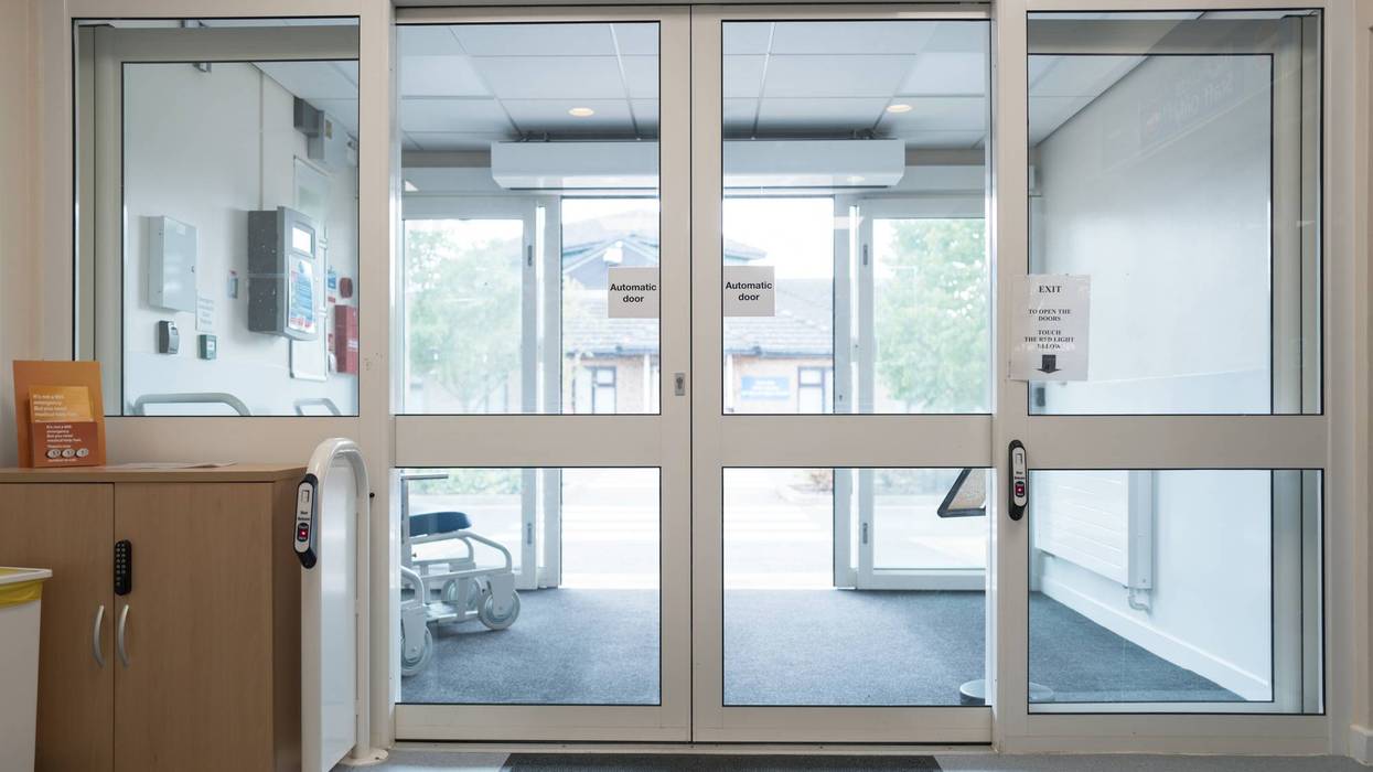 Hospital entrance/exit