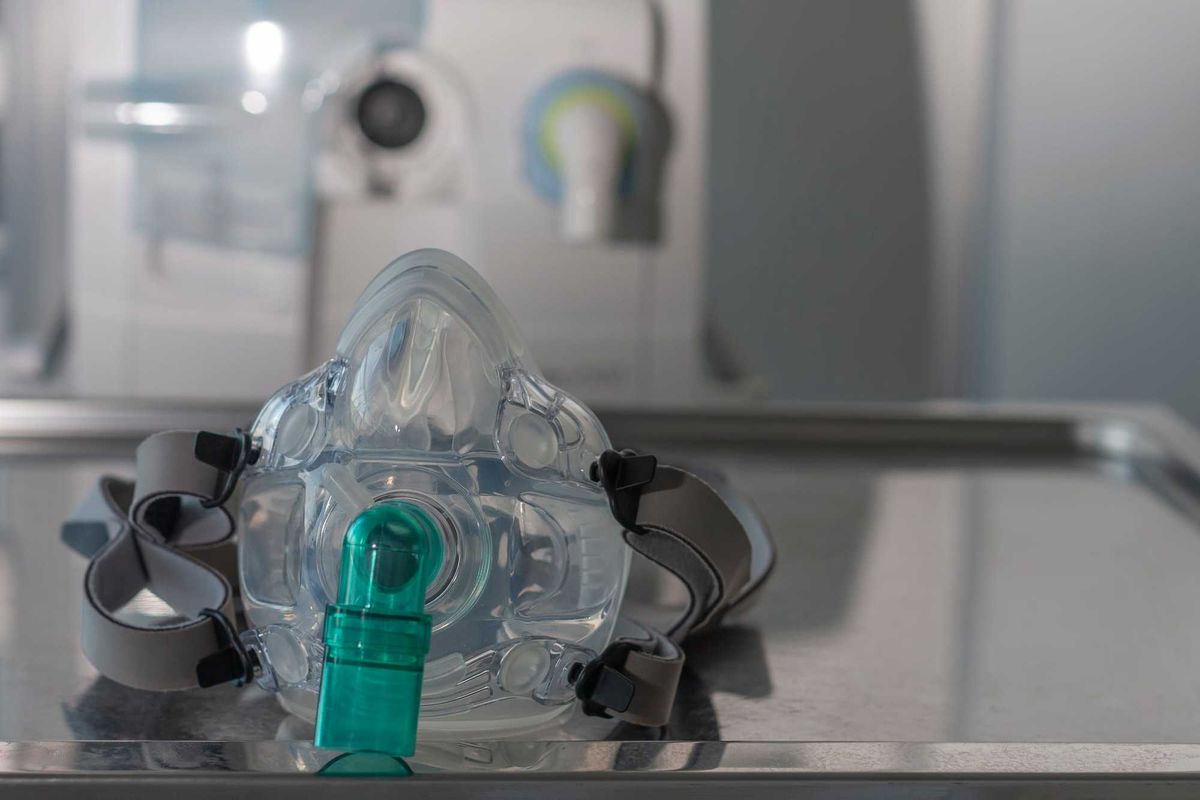 hospital ventilator mask