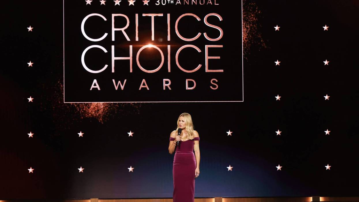 Host Chelsea Handler speaks onstage during the 30th Annual Critics Choice Awards at Barker Hangar on February 07, 2025 in Santa Monica, California.