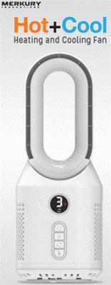 Hot + Cool Heating and Cooling Fan from Merkury Innovations