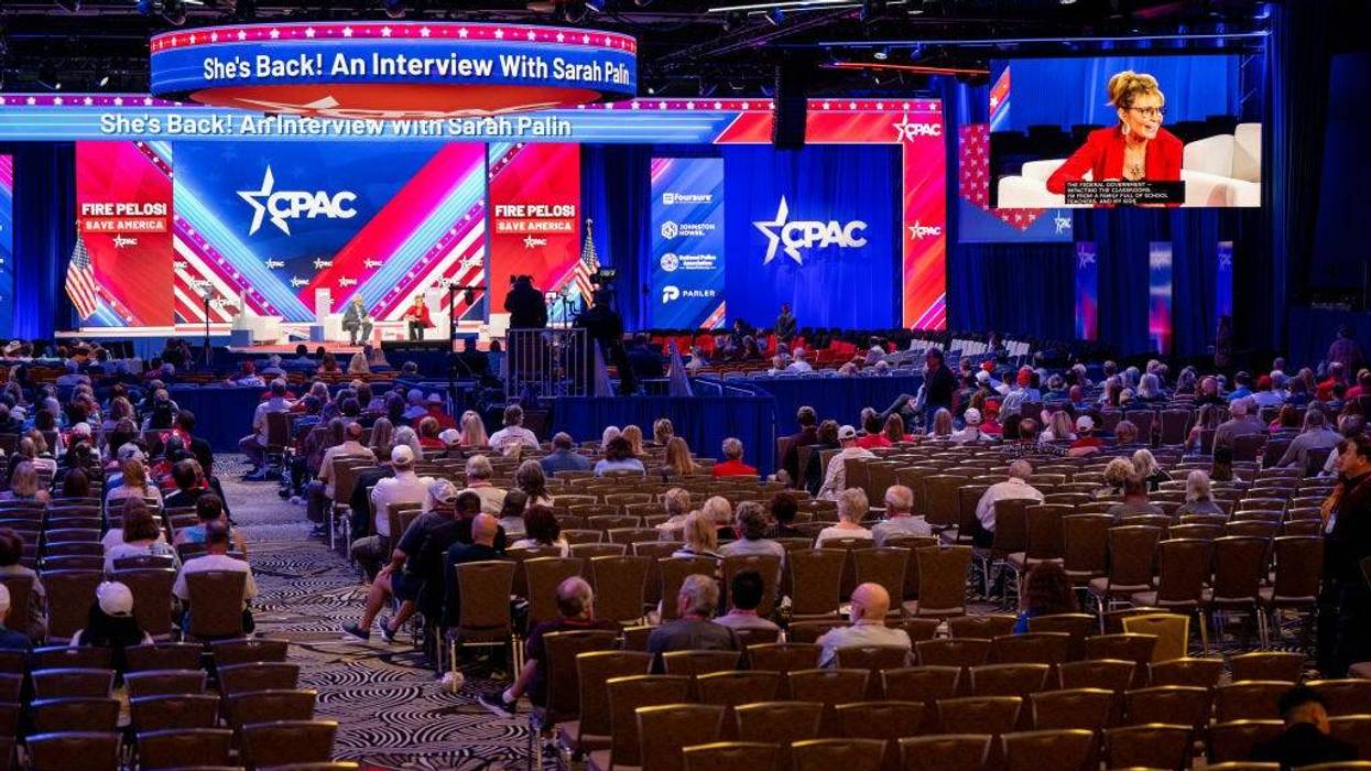 House candidate former Alaska Gov. Sarah Palin speaks at the Conservative Political Action Conference CPAC held at the Hilton Anatole on August 04, 2022 in Dallas, Texas. CPAC began in 1974, and is a conference that brings together and hosts conservative organizations, activists, and world leaders in discussing current events and future political agendas.