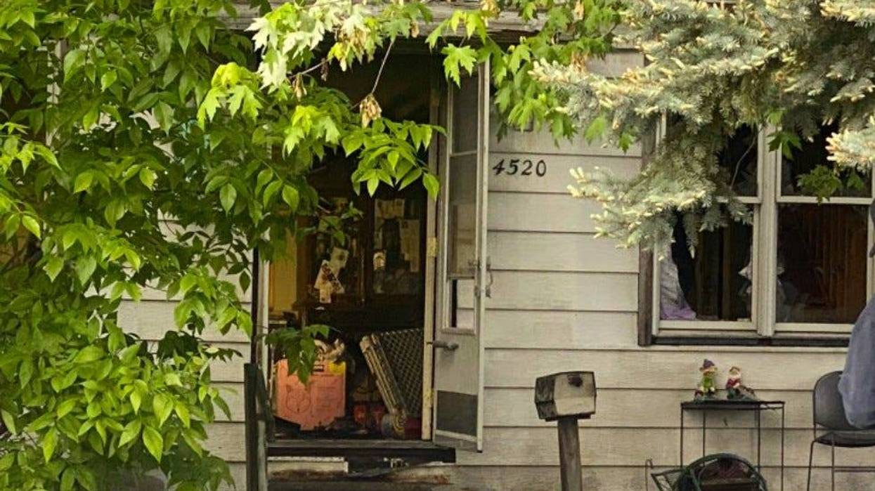 House damaged by fire