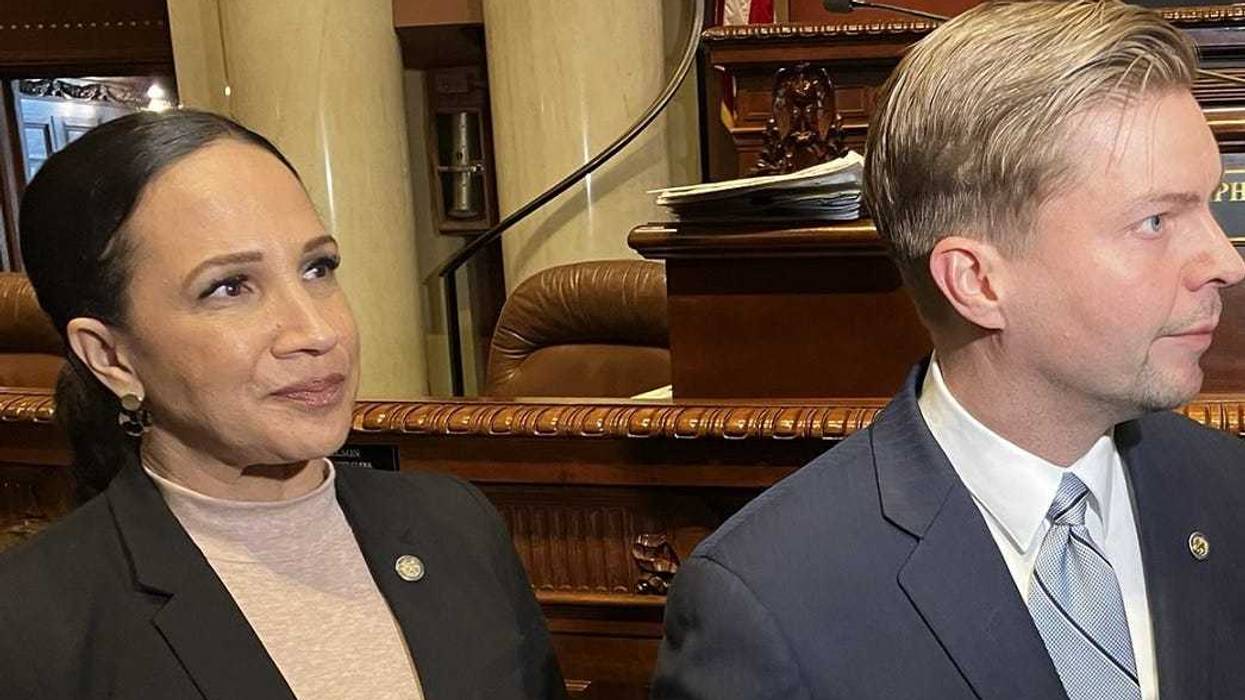 House GOP Leaders Lisa Demuth (Cold Spring) and Harry Niska (Ramsey) who have filed another suit attempting to get DFL lawmakers into this year's legislative session.