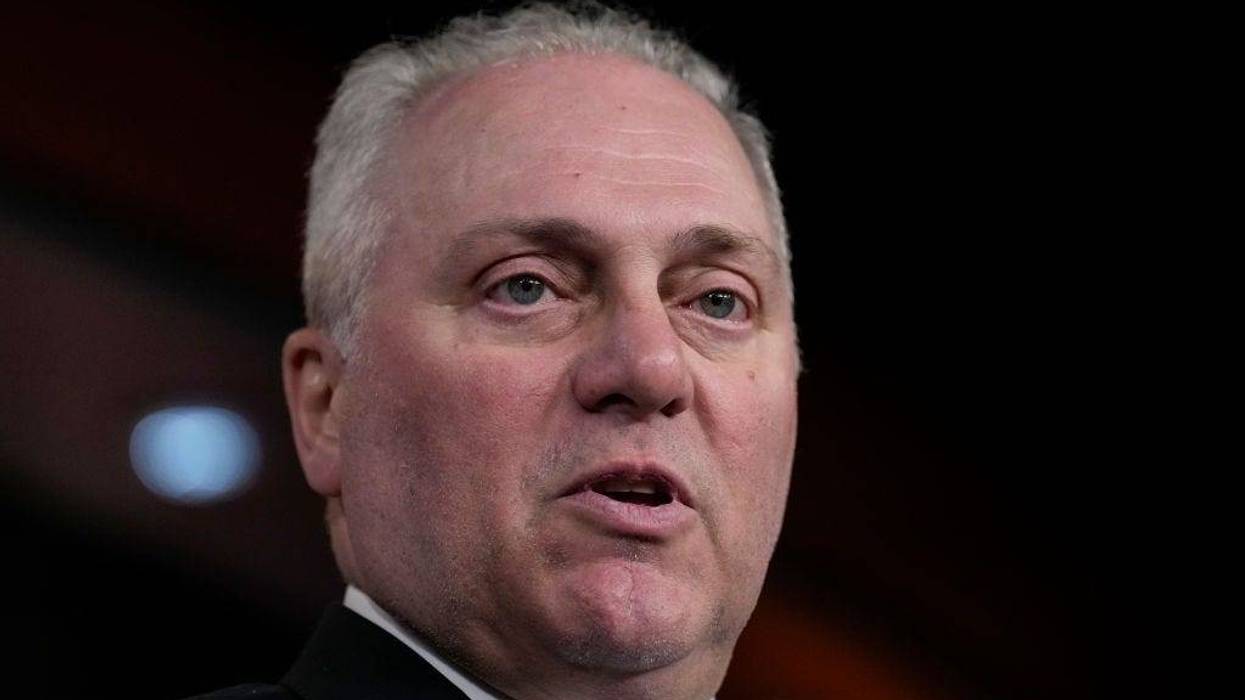 House Majority Leader Steve Scalise (R-LA) speaks during a news conference after a House Republican Caucus meeting at the Capitol on May 30, 2023 in Washington, DC. A vote on the Fiscal Responsibility Act is expected on Wednesday evening in the House. The legislation is the result of a bipartisan debt ceiling deal that has been agreed to between U.S. President Joe Biden and Speaker of the House Kevin McCarthy (R-CA). (Photo by Drew Angerer/Getty Images)