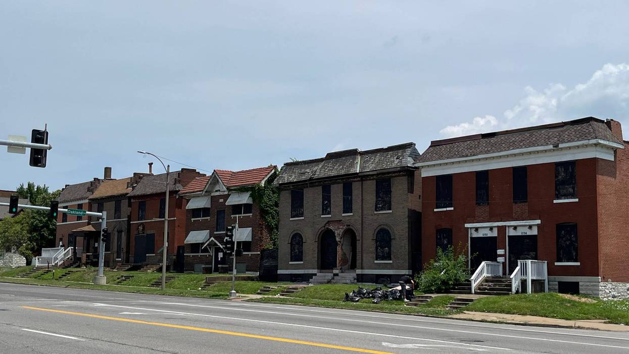 Houses along Kingshighway and Oakland Ave, St Louis, MO