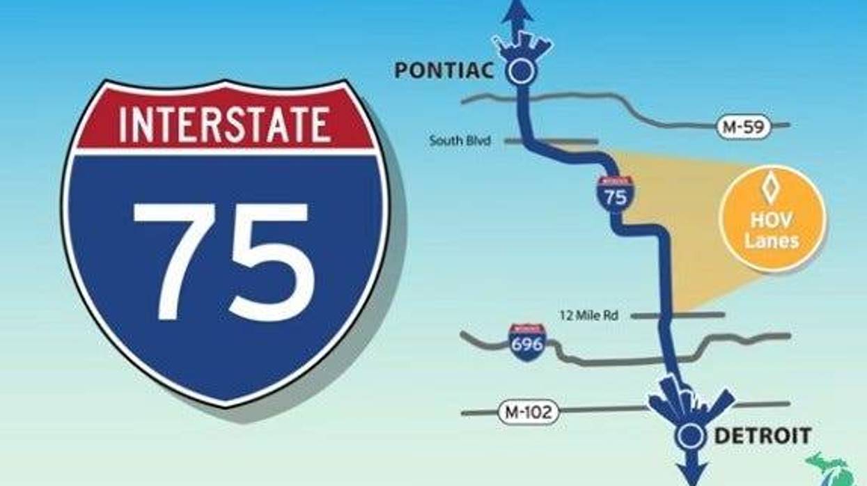 HOV lanes on I-75 map