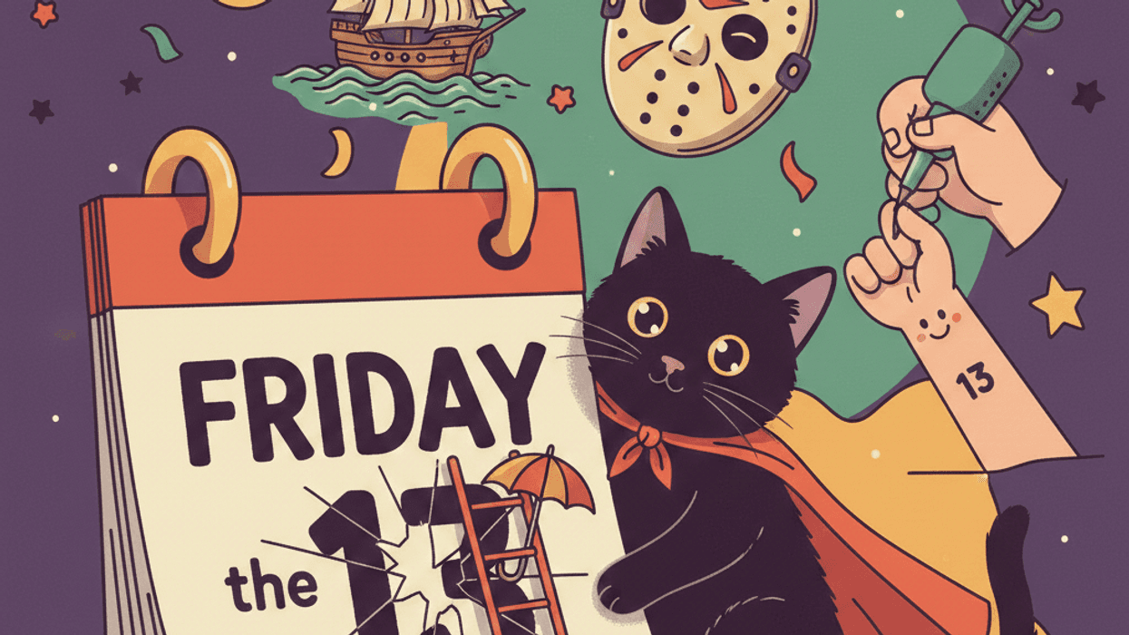 How did Friday the 13th become scary for some?