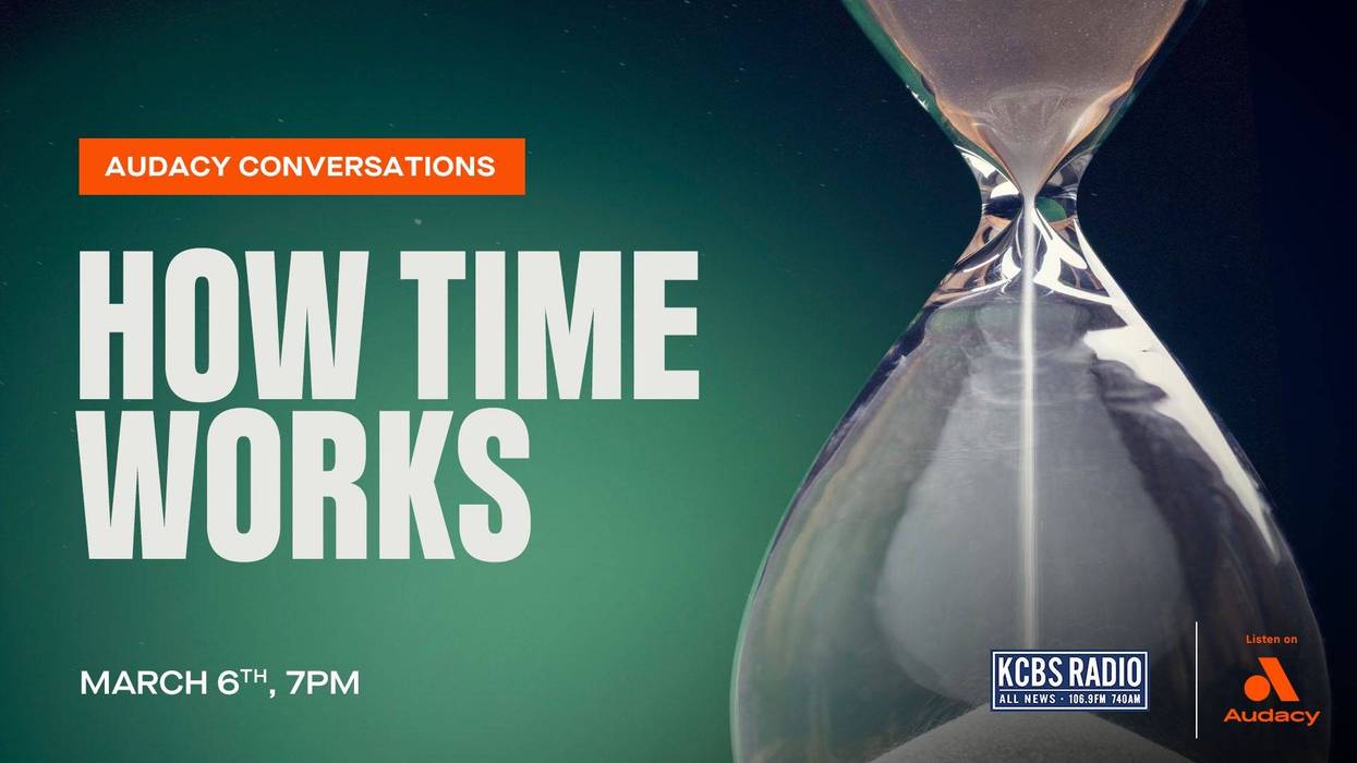 How time works graphic for Audacy Conversations