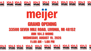 Join 104.3 WOMC with Jason at Meijer - Livonia Grand Opening