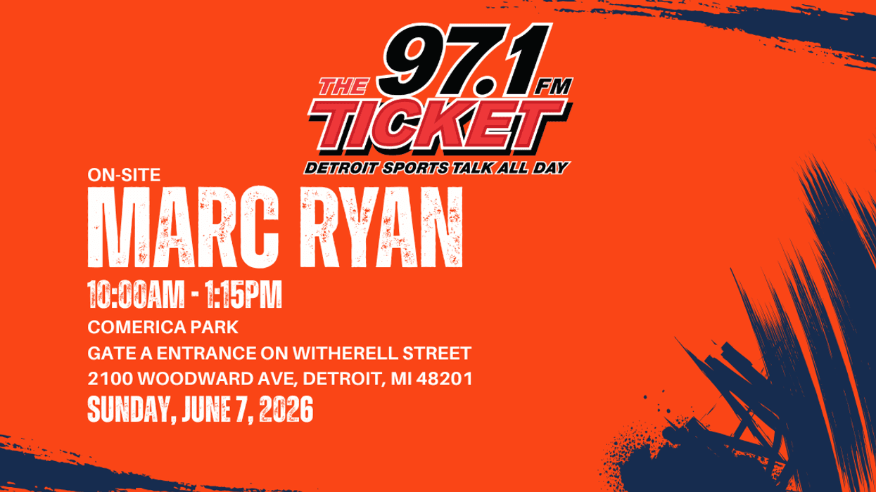 Marc Ryan Broadcasting Live at Comerica Park Gate A