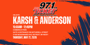Karsch & Anderson Broadcasting Live at Comerica Park Gate A