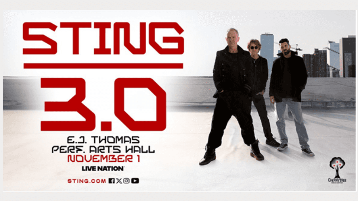 Win Tickets To Sting 3.0 at Ej Thomas Performing Arts Hall