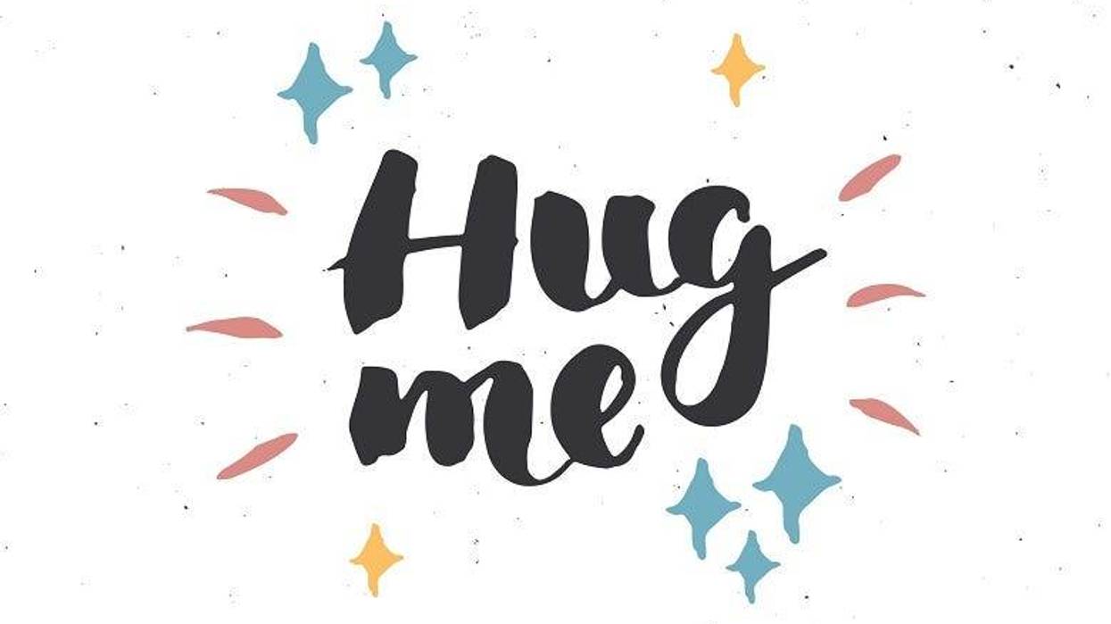 "Hug Me" graphic