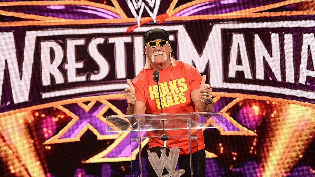 Hulk Hogan attends the WrestleMania 30 press conference at the Hard Rock Cafe New York on April 1, 2014 in New York City.