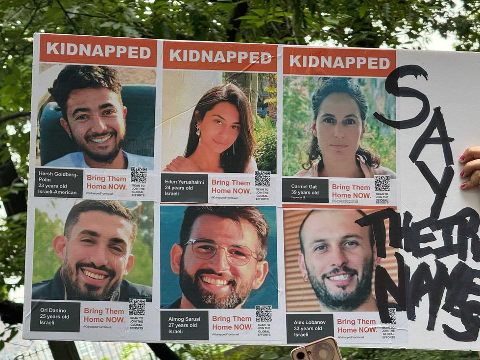 Hundreds gathered in Central Park on Sunday to mourn the six hostages killed in Gaza and call on Israeli leaders to negotiate a deal to release the remaining 101 people being held.