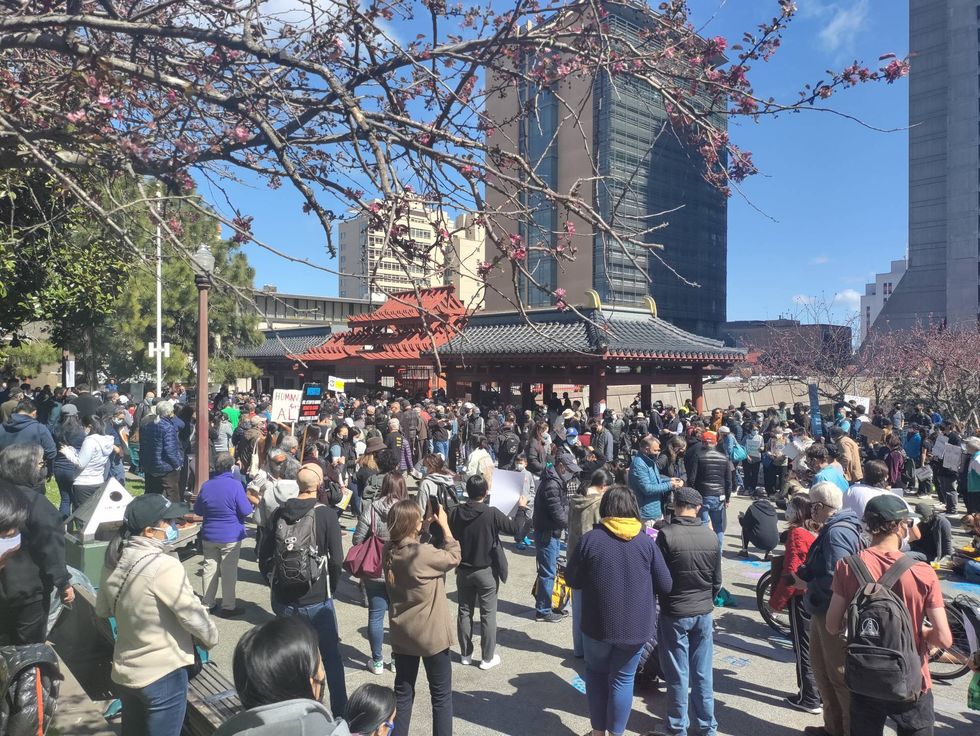 Hundreds gathered in San Francisco