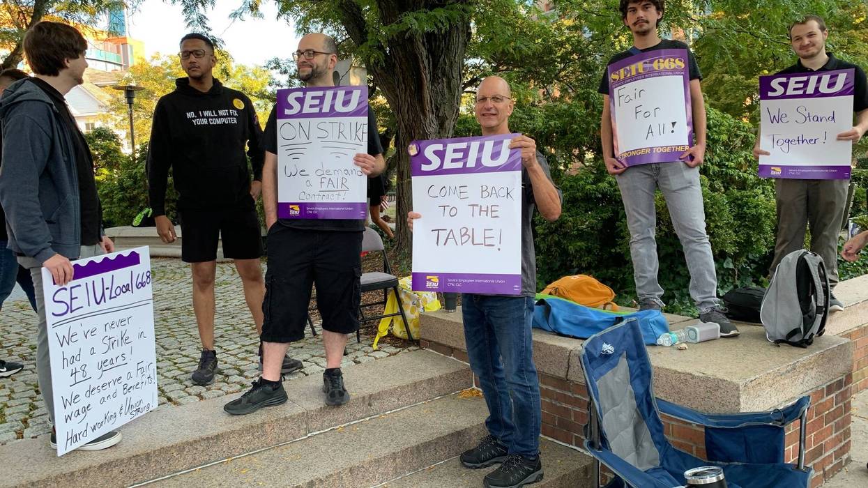 Hundreds of Bucks County social service workers go on 1-day strike after nearly a year of contract negotiations