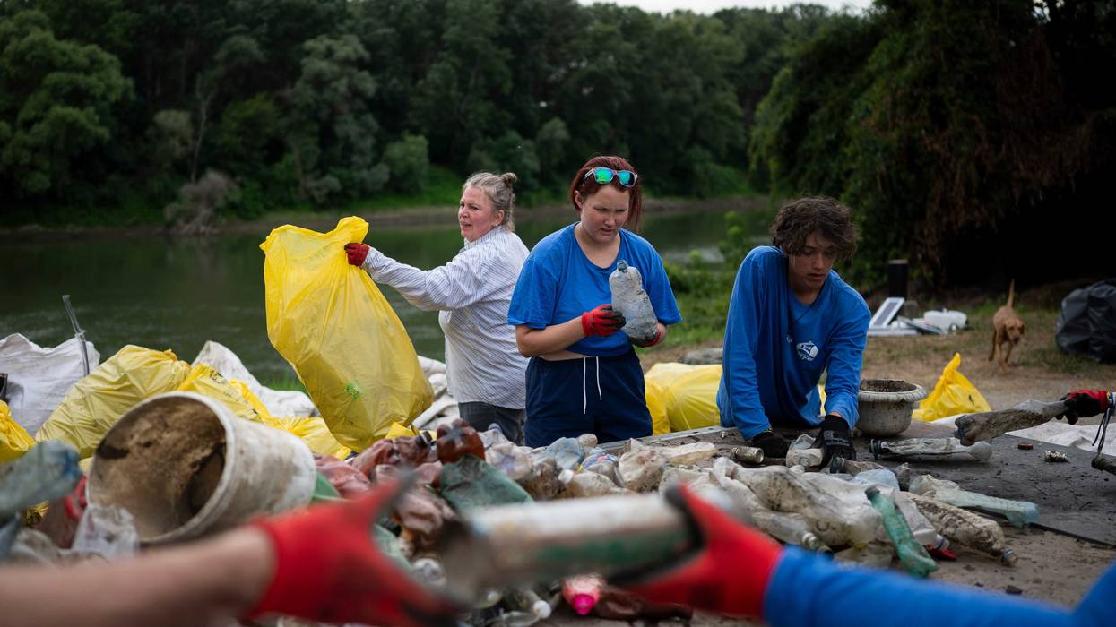 Hungary River Plastic Waste