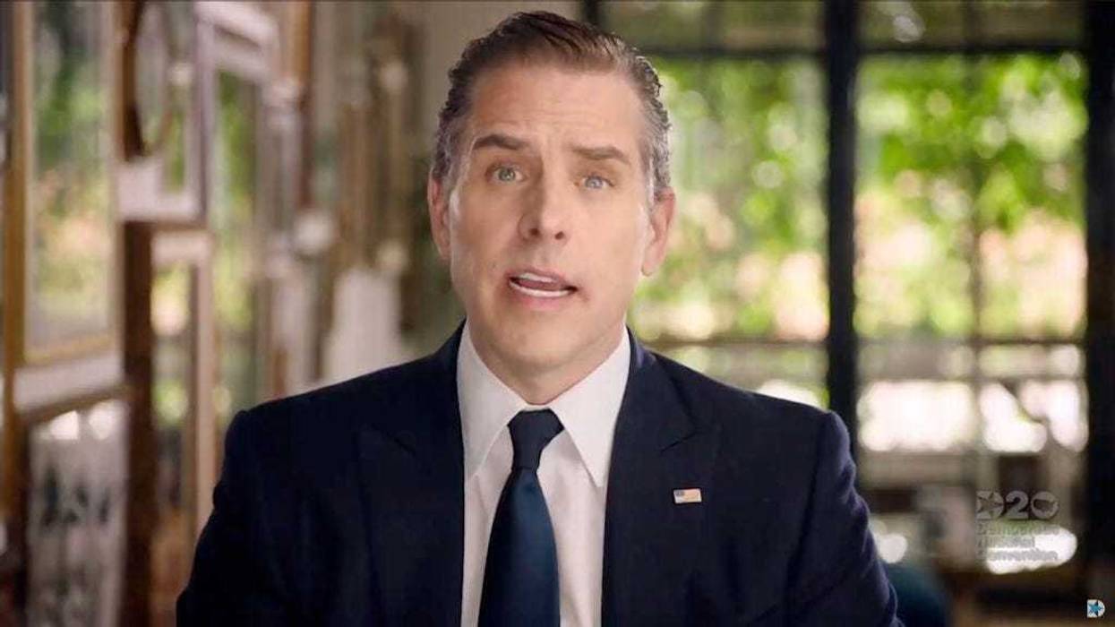 Hunter Biden, son of President Joe Biden addresses the 2020 Democratic National Convention via livestrream