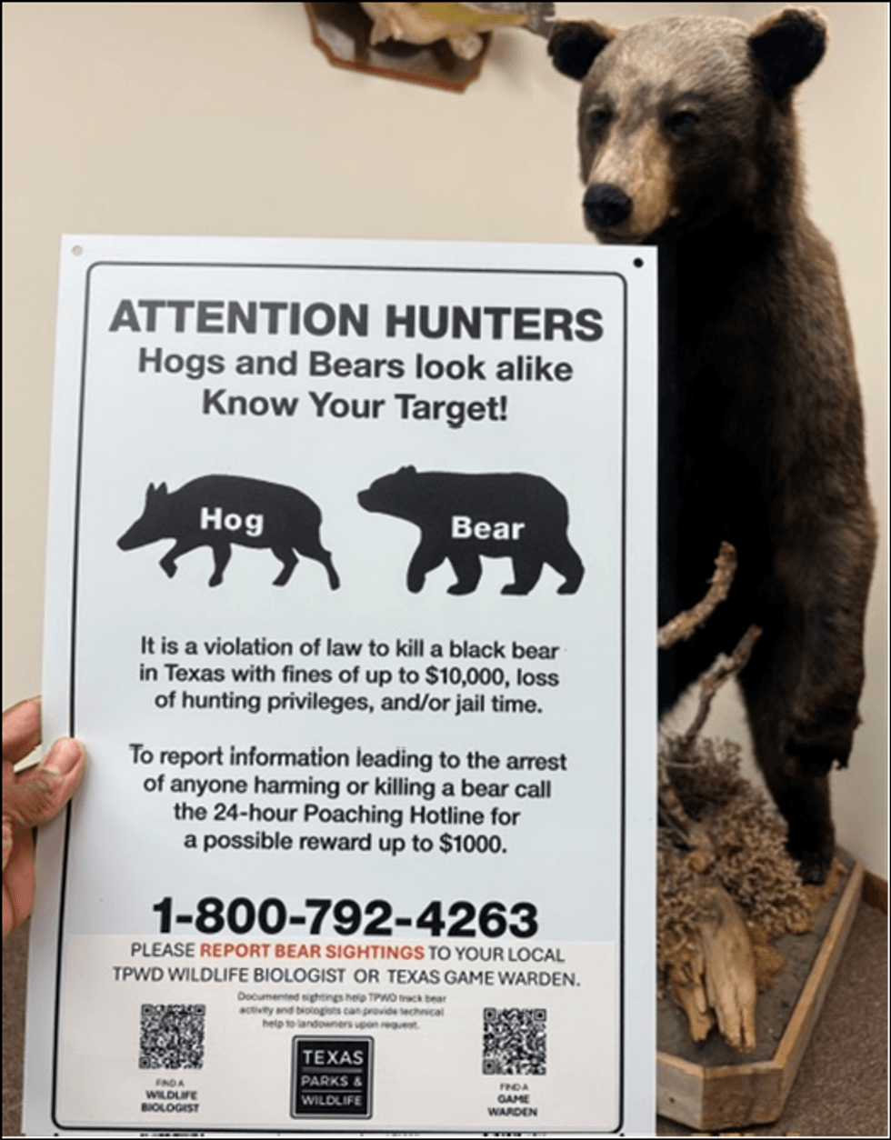 Hunter's warned to use caution before shooting!