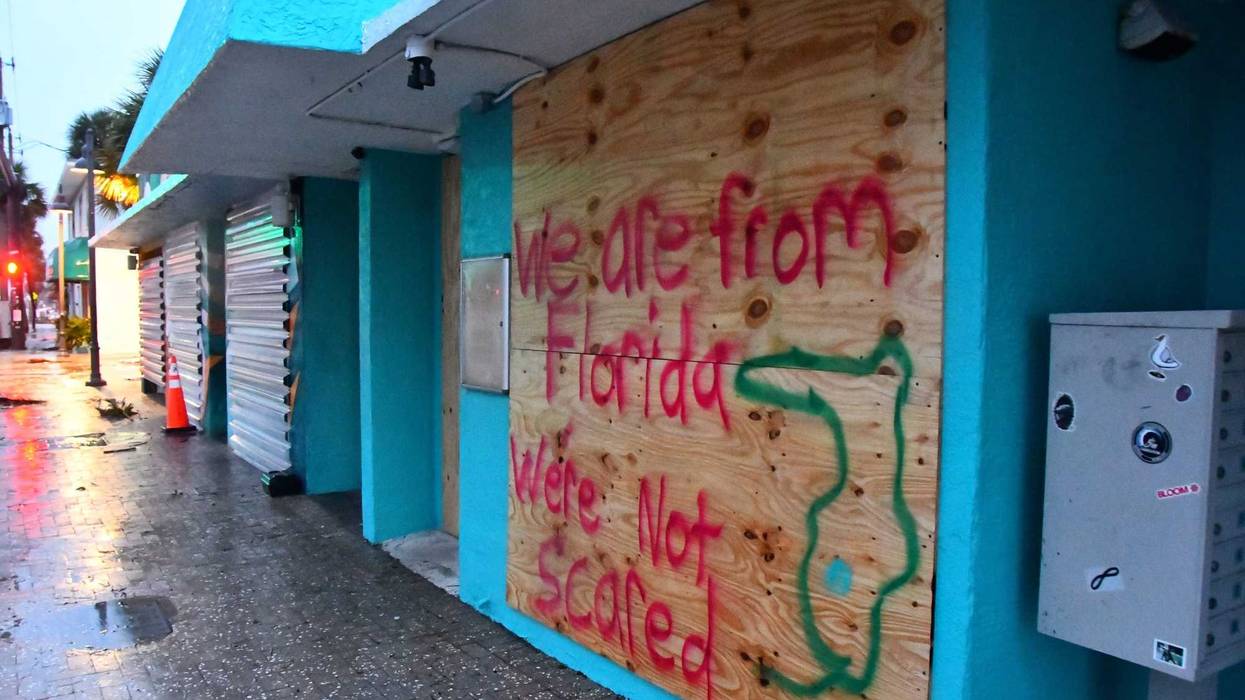 Hurricane art on plywood in Cocoa Beach. There was flooding, power outages, sewage issues and damage, but Brevard was extremely lucky compared to other counties in the path of Ian. Hurricane Ian Thursday