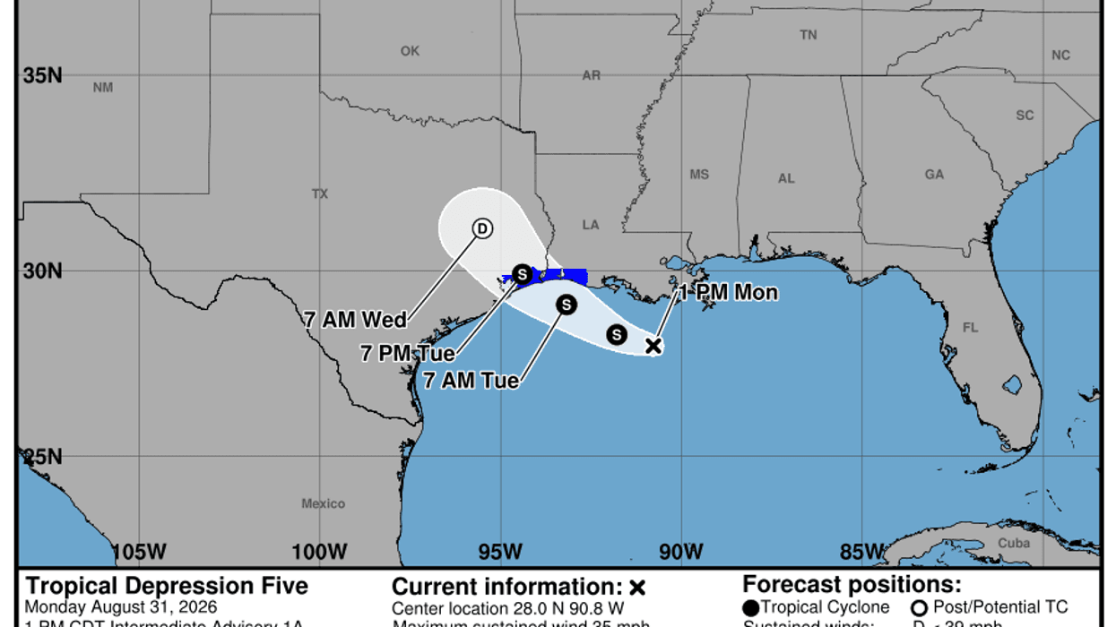 Hurricane hunters confirm Tropical Depression 5
