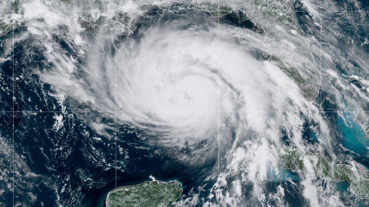 Hurricane Ida churns in the Gulf of Mexico Saturday. Hurricane Ida