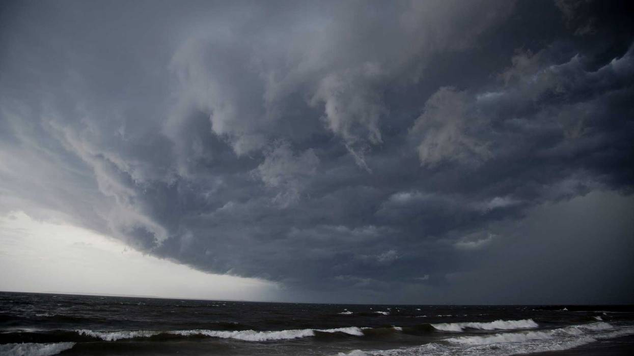 Hurricane near Brighton Beach.