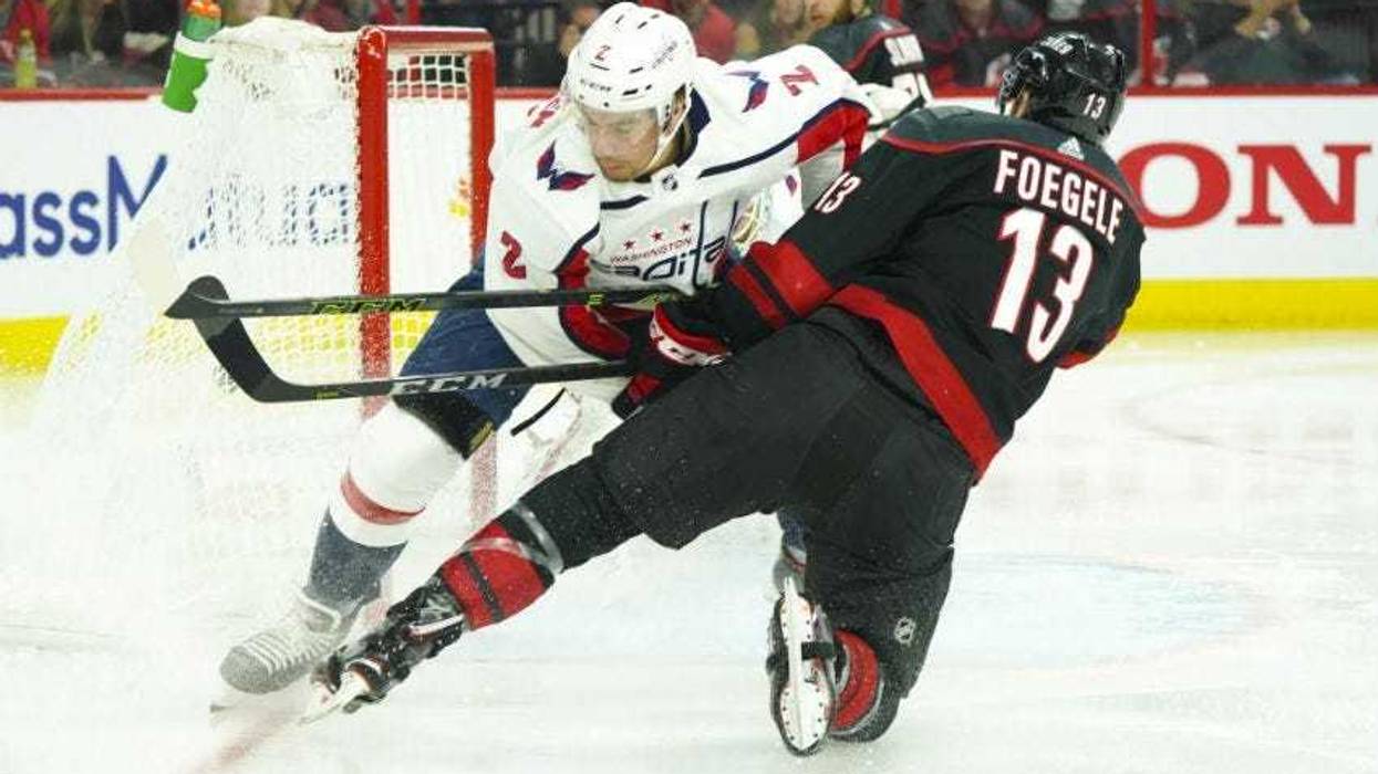 Hurricanes forward Warren Foegele scored after 17 seconds in Game 4.