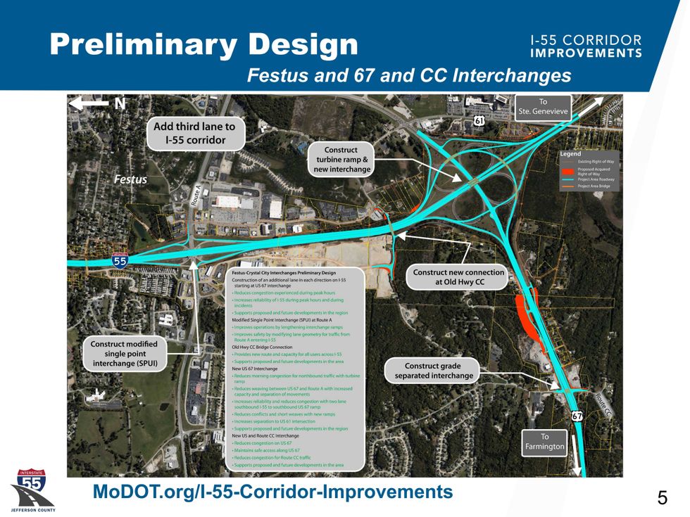I-55 Corridor Preliminary Design: Festus